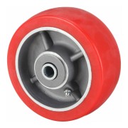 Polyurethane Tread on Aluminum Core Wheels