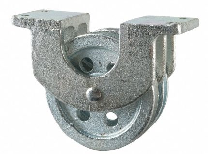 Upright-Mount Double Pulley Blocks