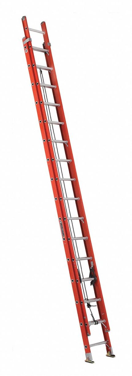 Non-Conductive Fiberglass Extension Ladders