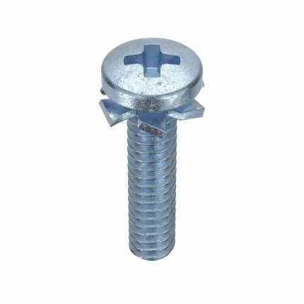 Machine Screws with External Tooth Lock Washers