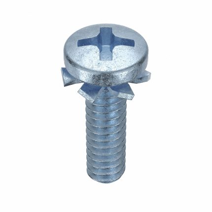 Machine Screws with External Tooth Lock Washers
