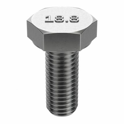 18-8 Stainless Steel Hex Head Cap Screws