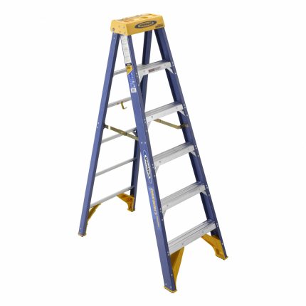 Non-Conductive Fiberglass A-Frame Stepladders
