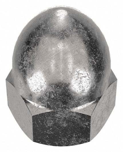 High Crown Cap Nuts with Flat Heads