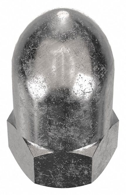 High Crown Cap Nuts with Flat Heads