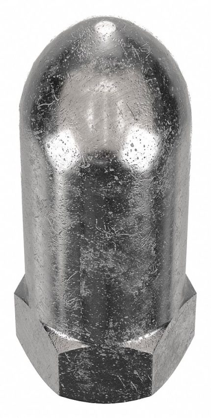 High Crown Cap Nuts with Flat Heads