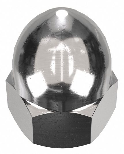 High Crown Cap Nuts with Flat Heads