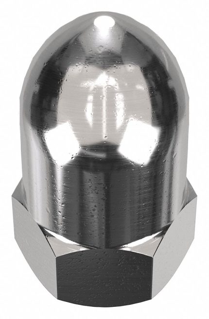 High Crown Cap Nuts with Flat Heads