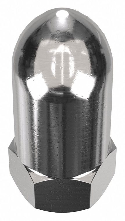 High Crown Cap Nuts with Flat Heads