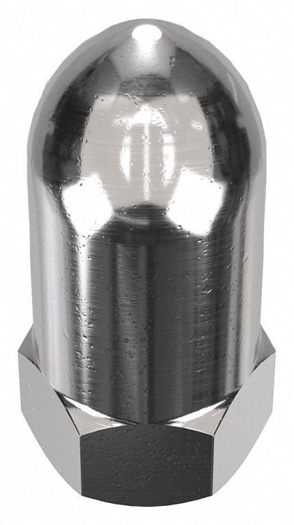 High Crown Cap Nuts with Flat Heads