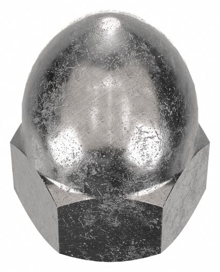 High Crown Cap Nuts with Flat Heads