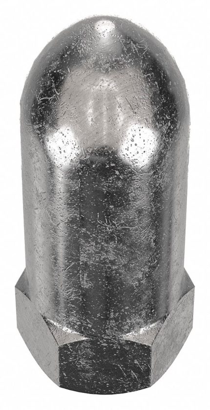 High Crown Cap Nuts with Flat Heads