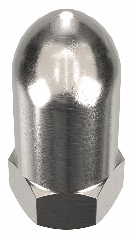 High Crown Cap Nuts with Flat Heads