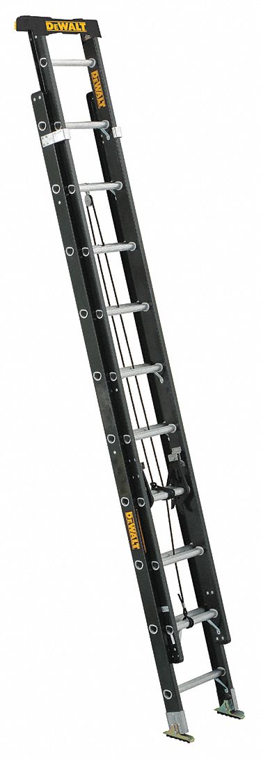 Non-Conductive Fiberglass Extension Ladders