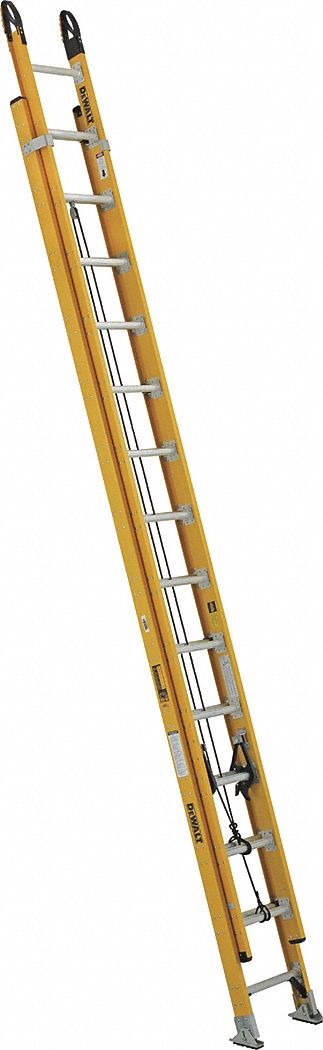 Non-Conductive Fiberglass Extension Ladders