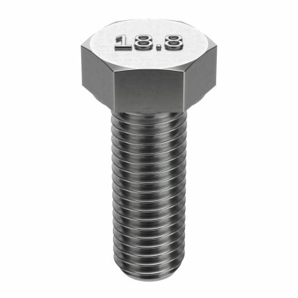 18-8 Stainless Steel Hex Head Cap Screws