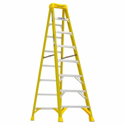 Non-Conductive Fiberglass A-Frame Stepladders
