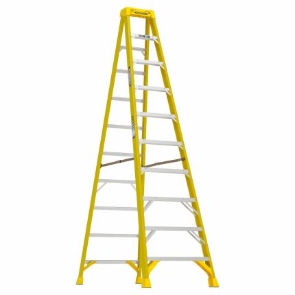 Non-Conductive Fiberglass A-Frame Stepladders
