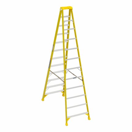 Non-Conductive Fiberglass A-Frame Stepladders