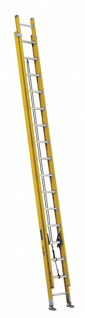 Non-Conductive Fiberglass Extension Ladders