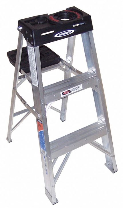 Lightweight Aluminum A-Frame Stepladders