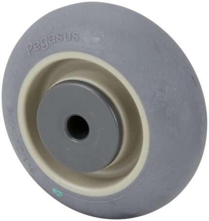 Antimicrobial Nonmarking Rubber Tread on Plastic Core Wheels