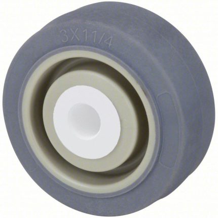 Antimicrobial Nonmarking Rubber Tread on Plastic Core Wheels