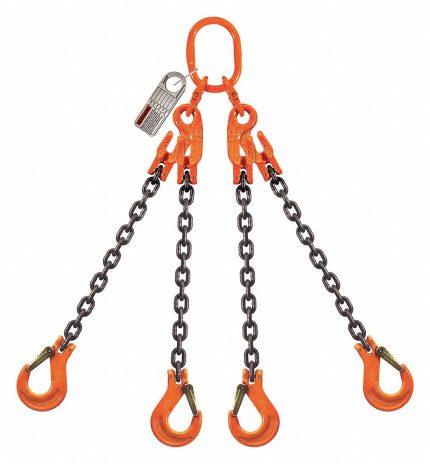 Adjustable-Length Grade-100 Four-Leg Chain Slings