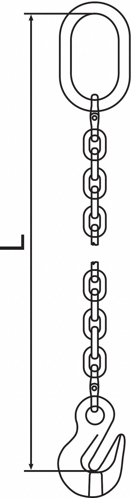 Grade-120 Single-Leg Chain Slings