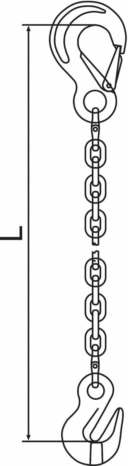 Grade-120 Single-Leg Chain Slings
