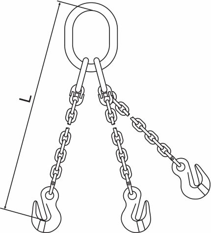 Grade-120 Triple-Leg Chain Slings