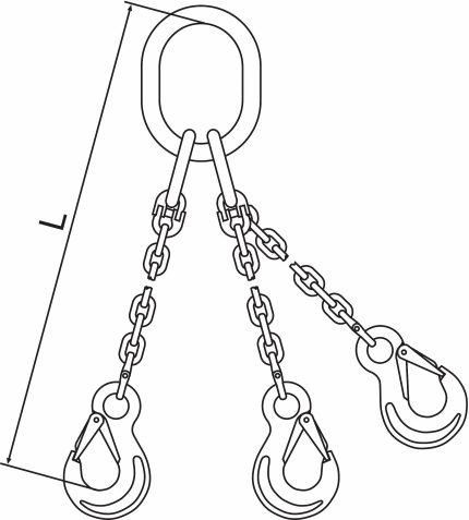 Grade-120 Triple-Leg Chain Slings