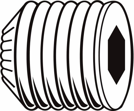 Knurled Cup Point Set Screws