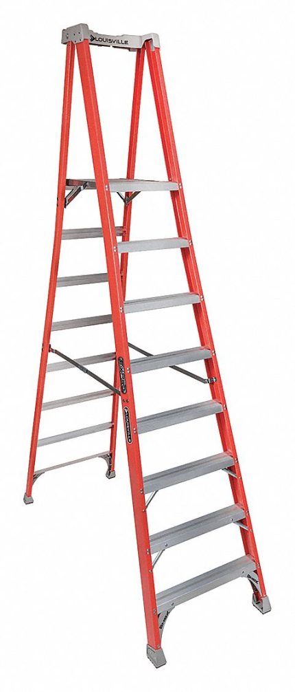 Non-Conductive Fiberglass Platform Stepladders