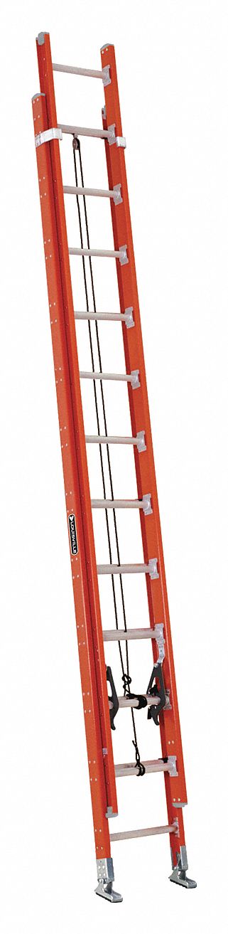 Non-Conductive Fiberglass Extension Ladders