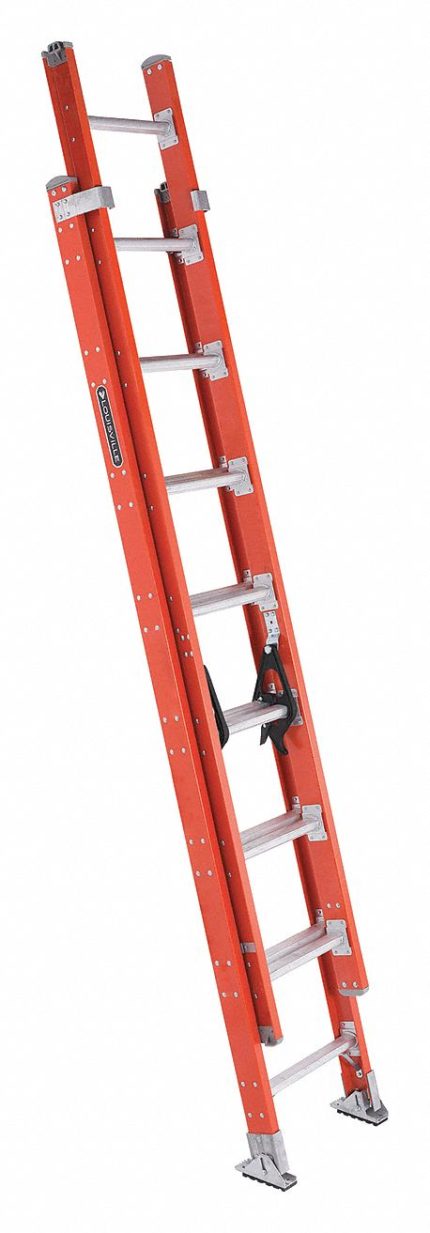 Non-Conductive Fiberglass Extension Ladders