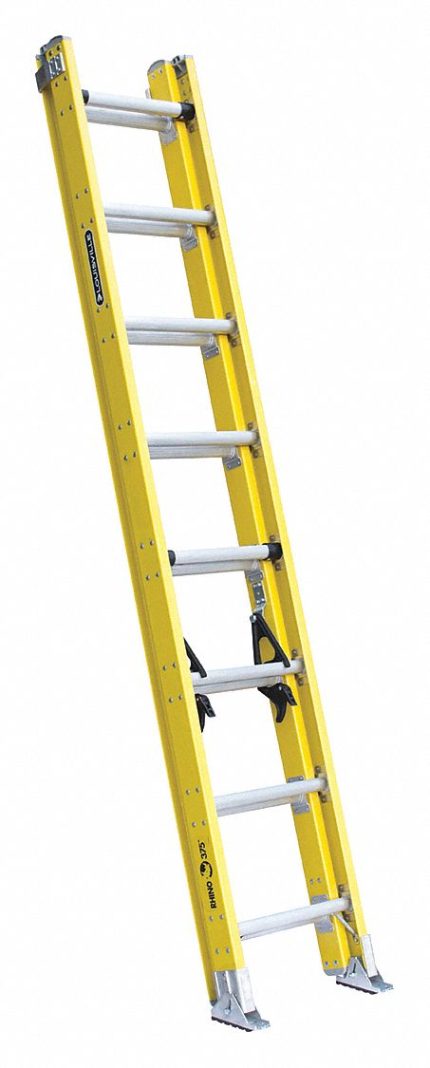 Non-Conductive Fiberglass Extension Ladders