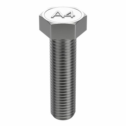 A4 Stainless Steel Hex Head Cap Screws
