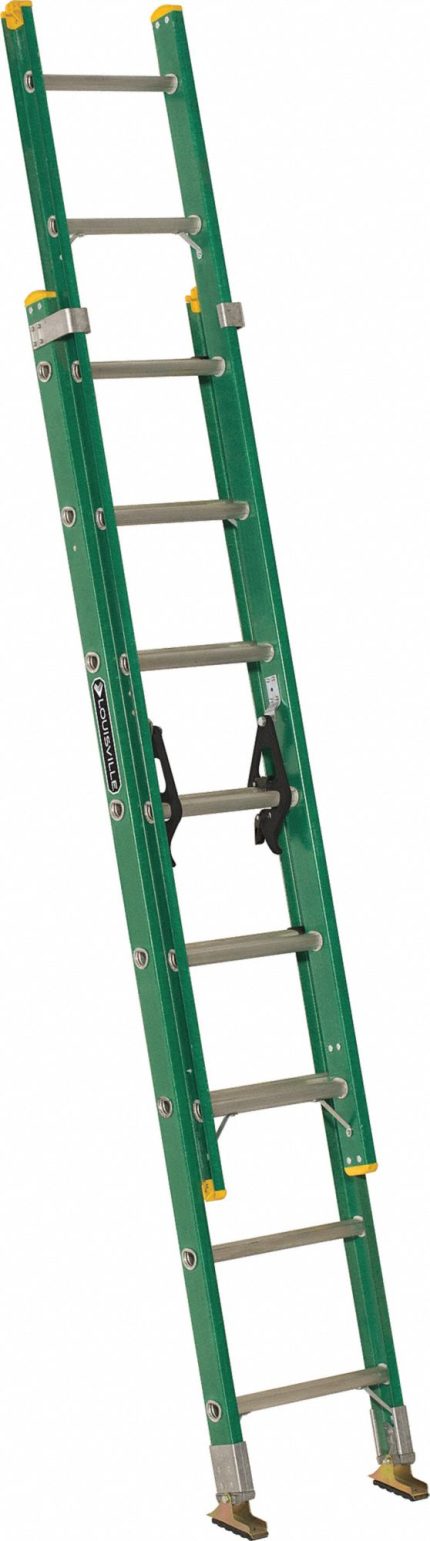 Non-Conductive Fiberglass Extension Ladders