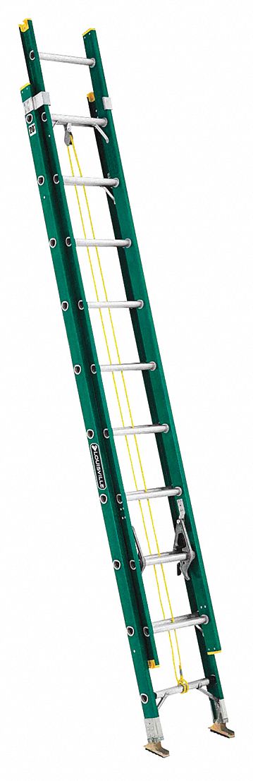 Non-Conductive Fiberglass Extension Ladders