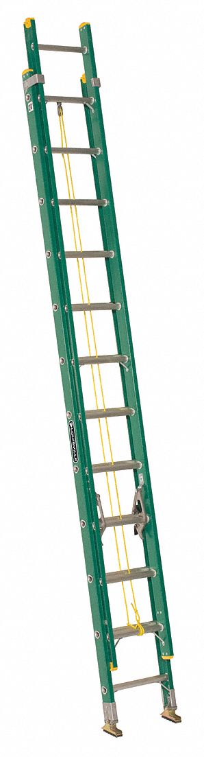 Non-Conductive Fiberglass Extension Ladders