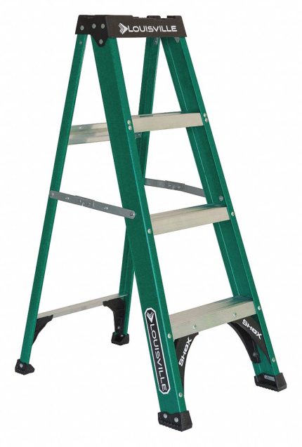 Non-Conductive Fiberglass A-Frame Stepladders