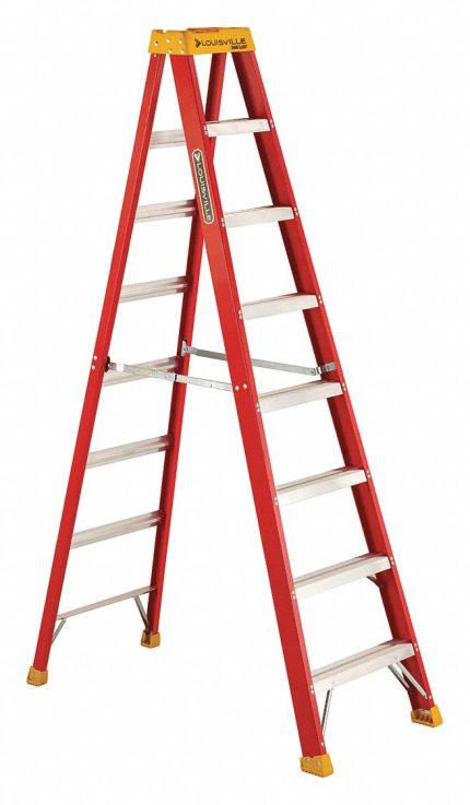 Non-Conductive Fiberglass A-Frame Stepladders