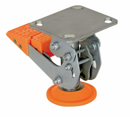 Abrasion-Resistant Nonmarking Floor Locks