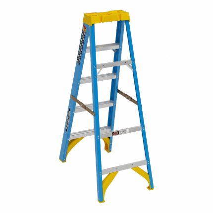 Non-Conductive Fiberglass A-Frame Stepladders