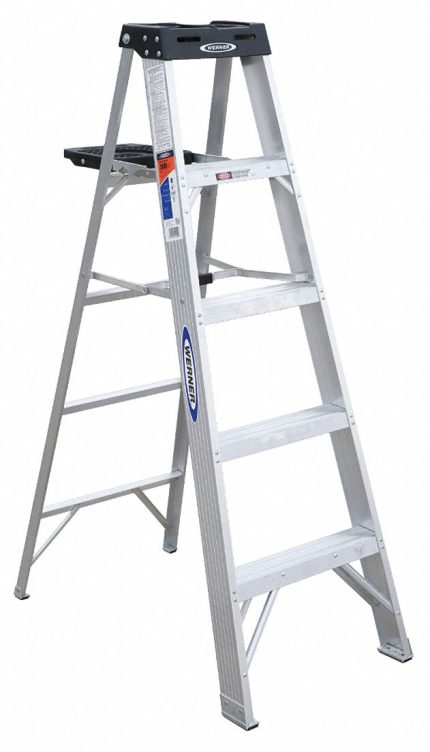 Lightweight Aluminum A-Frame Stepladders