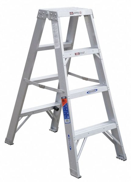 Lightweight Aluminum Twin Stepladders