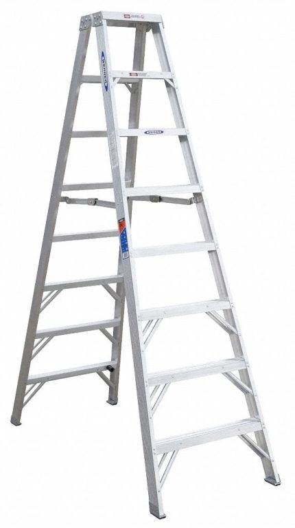 Lightweight Aluminum Twin Stepladders