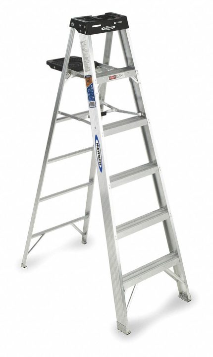 Lightweight Aluminum A-Frame Stepladders