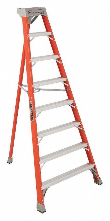 Non-Conductive Fiberglass Tripod Stepladders